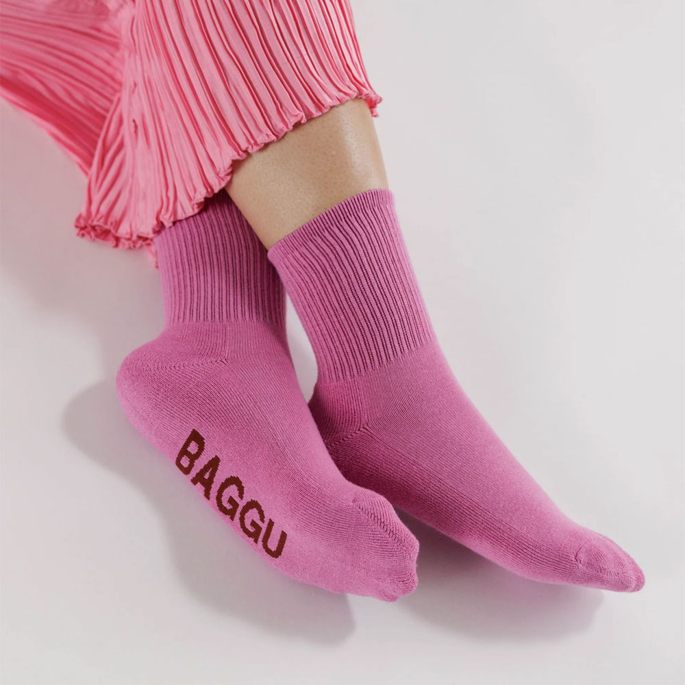 Ribbed Sock Extra Pink