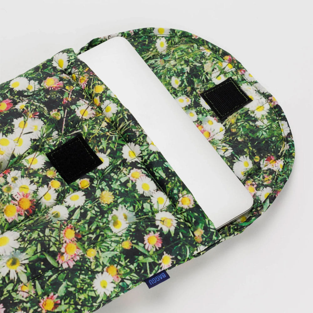 Puffy Laptop Sleeve 13&quot;/14&quot; Daisy
