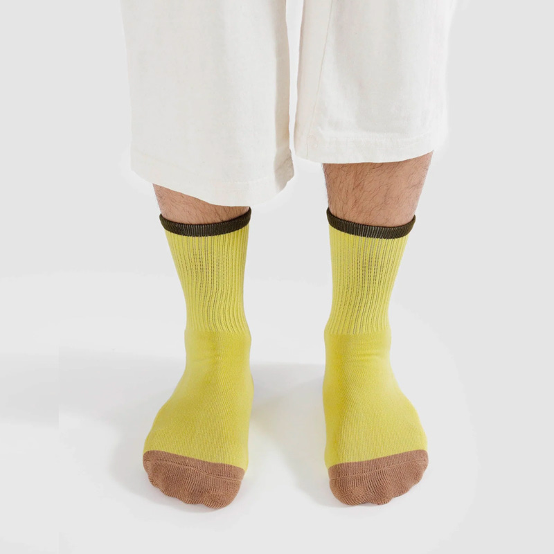 Ribbed Sock - Lemon Curd Mix