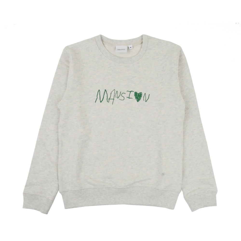 Mansion Love Sweatshirt for Baby - Ash
