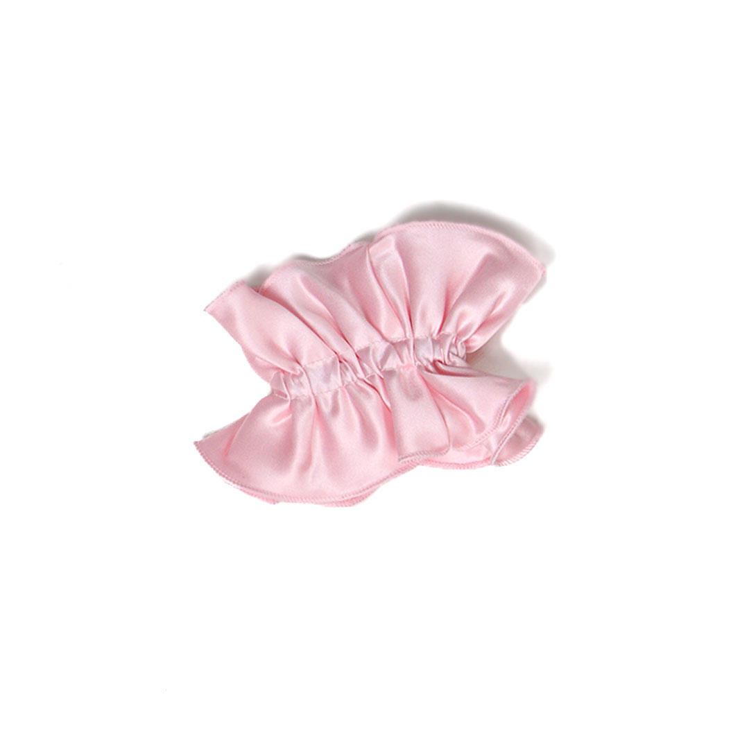 Double Frill Scrunchie Pink