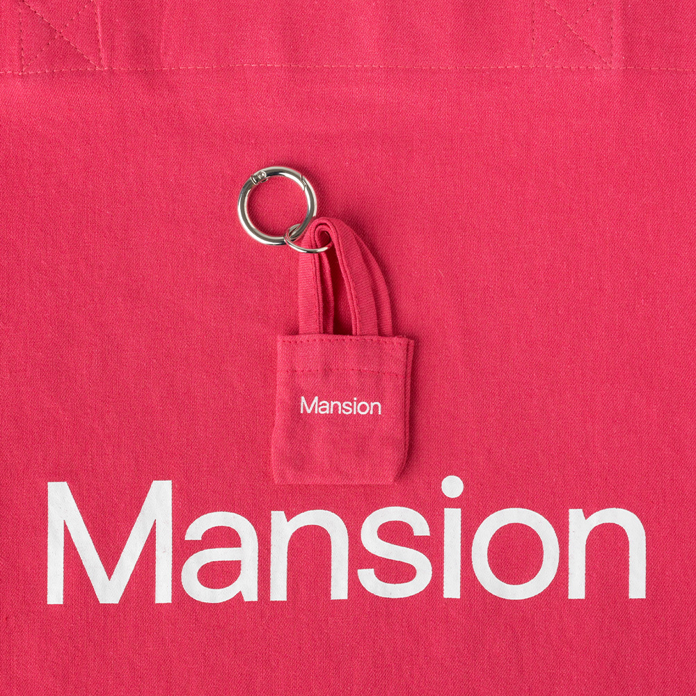 Mansion Keyring - Hot Pink