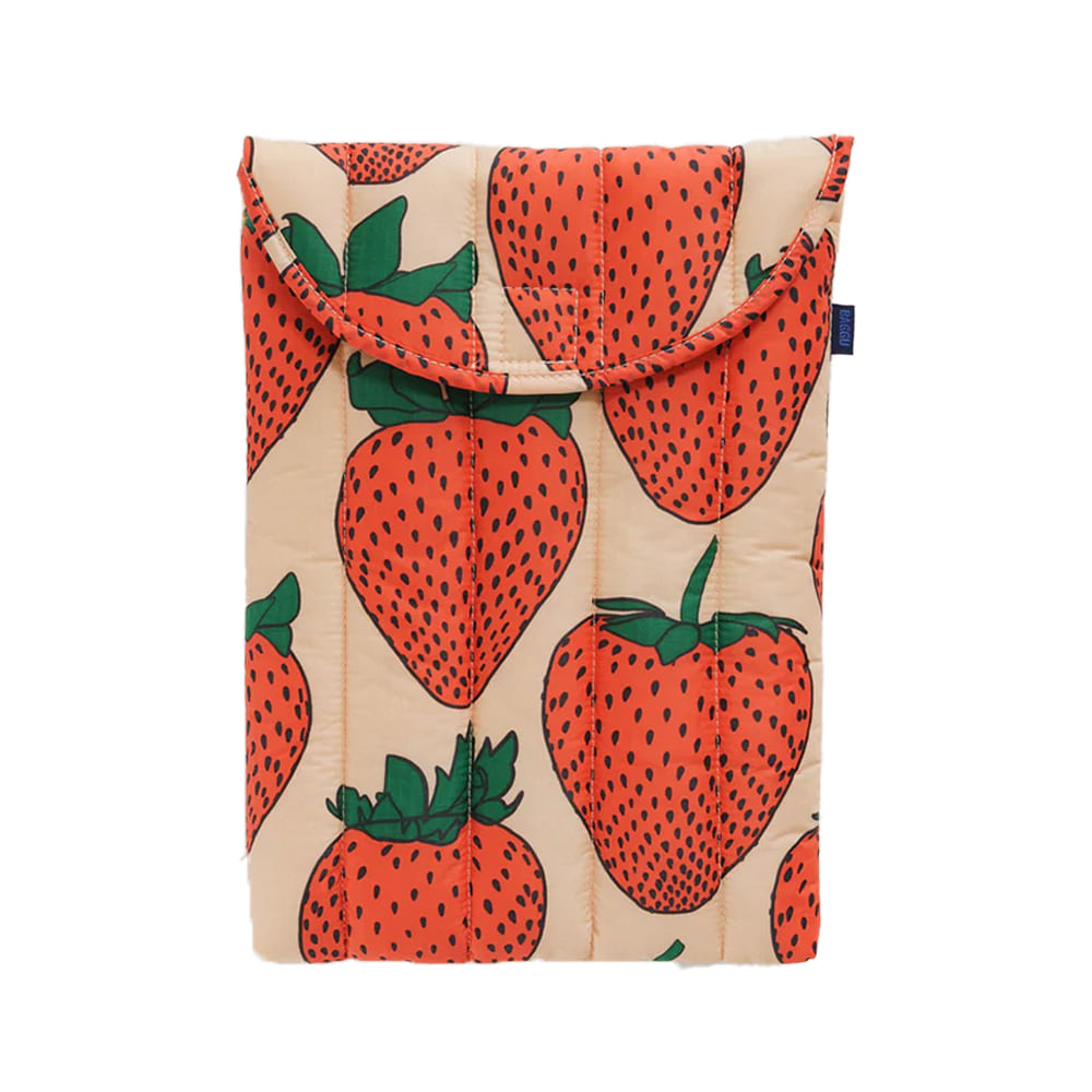 Puffy Laptop Sleeve 13&quot;/14&quot; Strawberry