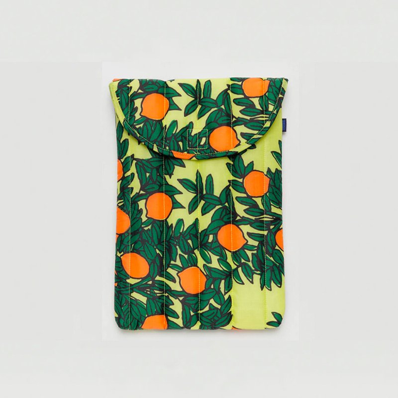 Puffy Laptop Sleeve 13&quot;/14&quot; - Orange Tree