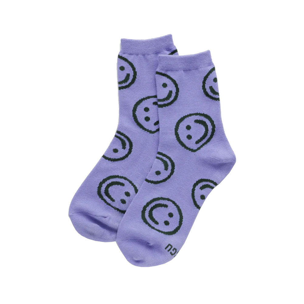 Crew Socks Lavender Happy